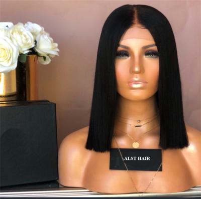 China Silky Straight Medium Wave Hair Piece 100% Lead Wigs For Black Women for sale