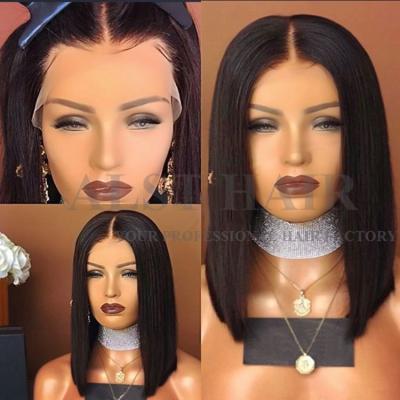 China High Quality Silky Straight Short Lead Wigs Brazilian Wave Lead Hair Human Wig for sale