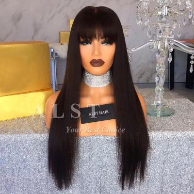 China Cheap Silky Straight Indian Hair Wig China Supplier Cheap Wave Lace Front Wigs For Black Women for sale