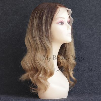 China European Virgin Hair Wigs Silky Straight Kosher Blonde Hair Wave Jewish Wigs for sale