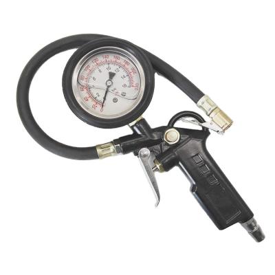 China Motorcycle Air Tool Tire Pressure Gun Manual Heavy Duty Portable Aluminum Material Car Auto Tire Inflate Tire Pressure Inflator Gun for sale