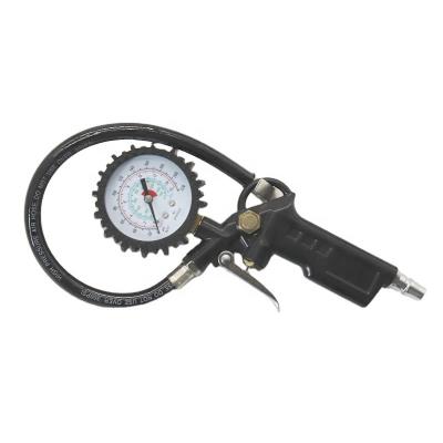 China Multifunctional High Accuracy Motorcycle Automobile Tire Inflator Gauge Tire Inflating Gun Tire Pressure Gauge for sale