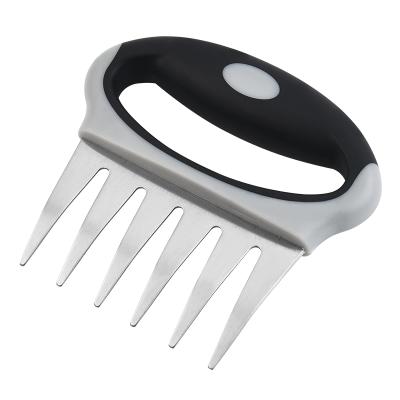 China High Quality Easily Cleaned Meat Claw Stainless Steel Bear Claw Shredder Meat Processor BBQ Claw With Black Handle for sale