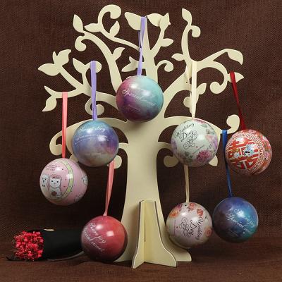 China Custom Metal Ball Sphere Container Christmas Tree Ornament Gift Craft Metal Craft Type Christmas Decoration For Wedding Festival for sale