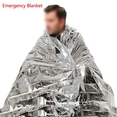 China Insulation Blanket Rescue Outdoor Portable First Aid Silver Camping Survival Blanket for sale