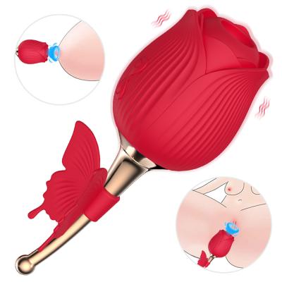 Cina Succhiando Rose Wireless Butterfly Vibrator Sex gioca IPX7 non tossico impermeabile in vendita