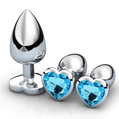 China Verwijderbaar Crystal Anal Sex Toys Stainless-de Stopce ROHS van het Staaluiteinde Te koop