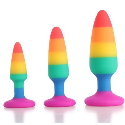 China Van het de Penisgeslacht van regenboogdildo Goedgekeurde de Vlekstimulatie ROHS van Toy Butt Plug G Te koop