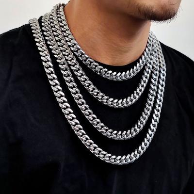 China Punk Factory Wholesale Cuban Chain Customized Necklace Men's Fashion Necklace for sale