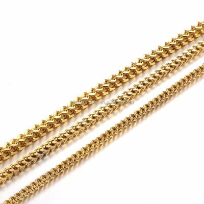 China Punk New hip hop fashion jewelry gold Franco Curb cuban link chain miami new gold chain design for men for sale