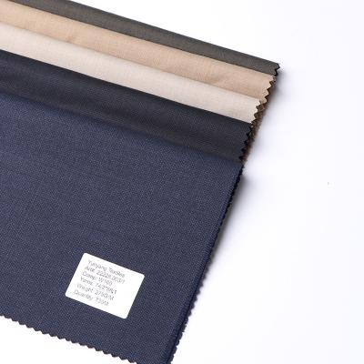 China Antistatic High Quality 100% Wool Suiting Blue Fabric Plain Weave Fabric For Mens Suits for sale