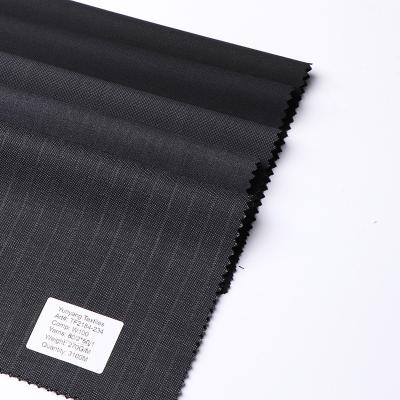 China 100% Anti-Static Wool Tailoring Fabric Shark Skin Stripe Wool Fabric For Men's Suits for sale