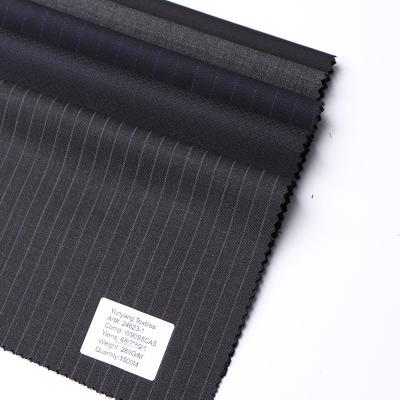 China Anti-Static Merino Wool Tailoring Charcoal Blue Cashmere Cloth Suit Cloth Silk Net Fabric for sale