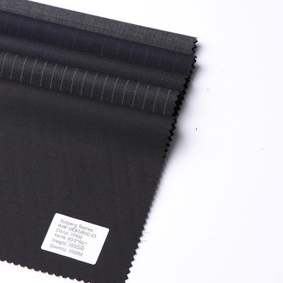 China Antistatic Merino Wool Suiting Black Serge Cloth Fabric Twill Weave Fabric for sale