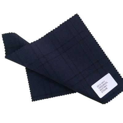 China Soft Woolen Plaid Fabric Australian Mens Tailoring Fabric for sale