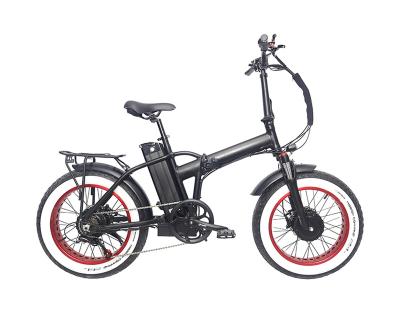 China EU Warehouse Luxury Italy 500w Double Drive Motor Electric Bicycle Tire Folding Snow Free Shipping E-Bike Wholesale for sale