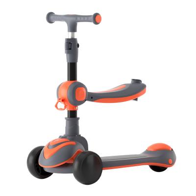 China Wholesale Plastic Child Scooter Folding 3 Wheel Child Pedal Kick Scooter for Girls and Boy for sale