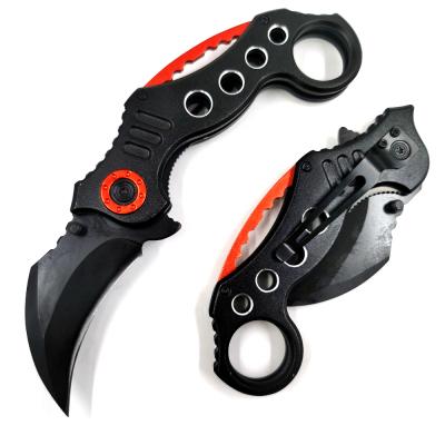 China NEW HOT COOL Non-variable TAC-FORCE Black Survival Pocket Curved Blade Claw Outdoor Folding Knife (PK-TF578) for sale