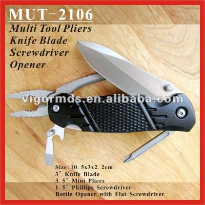 China MULTI FUNCTIONAL Bottle Opener Knife Screwdriver (MUT-2106) Portable Pliers Tool for sale