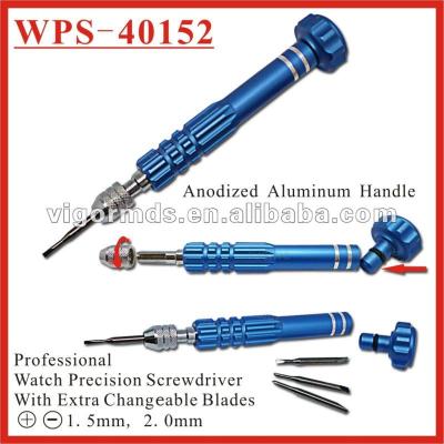 China Interchangeable Alloy (WPS-40152) Aluminum Blades Eye Precision Screwdriver Set for sale