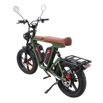 China High Quality Aluminum Alloy 44ah 20 Tire 1000w Electric Bike Ebike Fat Big Brake Hydraulic Electric Bicycle for sale