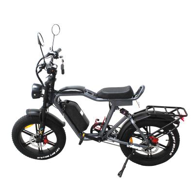 China Cheap Price 52v 1000w 22ah Aluminum Alloy Aluminum Alloy Retro Ebike Fat Tire Mountain Electric Bicycle for sale