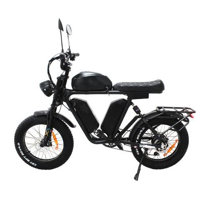 China Bafang Aluminum Alloy 52v Electric Bike Motor 2000w 70ah Long Range Full Suspension Hydraulic Brake Fat Dual Tire Electric Motor for sale