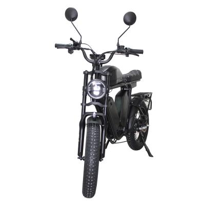 China Aluminum Alloy 52v Double Motor 70ah Triple Battery Full Suspension Hydraulic Brake Electric Bike Electric Bike Long Range 2000w Fat Tire for sale