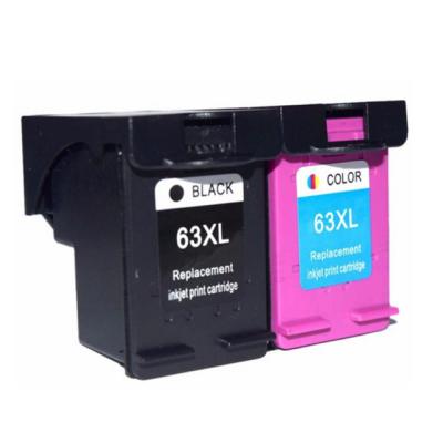 China Remanufactured Remanufactured 63XL Ink Cartridge Replacement For HP 63XL Use In Envy 4520 4516 HP Officejet 4650 3830 Deskjet 2130 Printers for sale