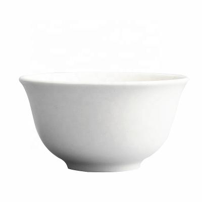 China Sustainable White Round Porcelain Kids Ceramic Soup Bowl Traditional Boxed Bowl Set Ceramic Footed Dip Sauce Bowl for sale