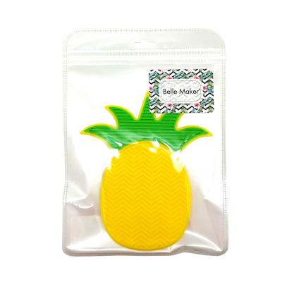 China Soft Texture Free Sample In Stock Make Up Brush Cleaner Pineapple Shape for sale