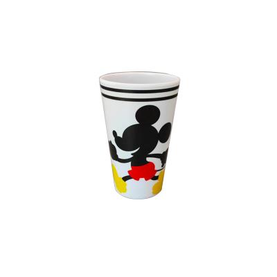 China Safe Personalized Cute Free Viable Kids Cartoon Plastic Melamine Cup Dishwasher Cup Eco-Friendly Bamboo Mug for sale