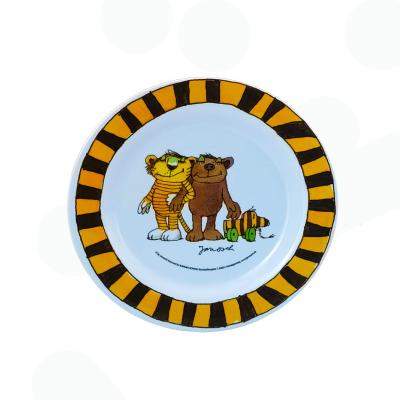 China Wholesale High Quality Cartoon Children's Dinner Plate Cartoon Animals Filled Children's Melamine Dinner Plate for sale