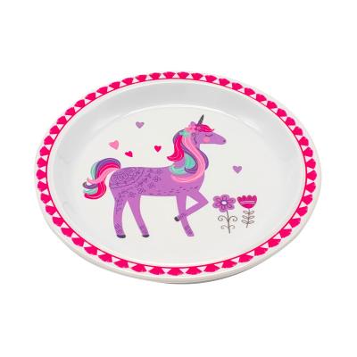 China Novelty Children's Melamine Unbreakable Tableware Baby Safety Dish Dinner Plate Children Feeding Tableware for sale