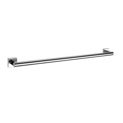 China Modern Bathroom Accessories Wall Mount Towel Rack Towel Shelf Brass Single Towel Rail for sale