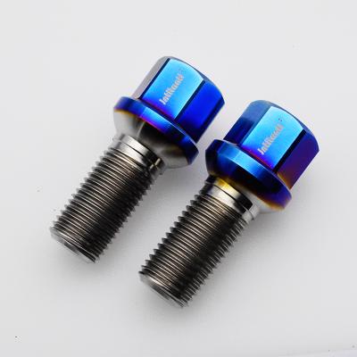 China Colorful Motocycle GR5 Titanium Wheel Bolt M14*1.5*28mm Car Parts for sale