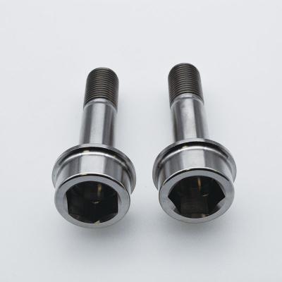 China Custom Motocycle Gr.5 Color Titanium Natural Titanium Alloy Wheel Bolt For Ferrari M14*1.5*52 for sale