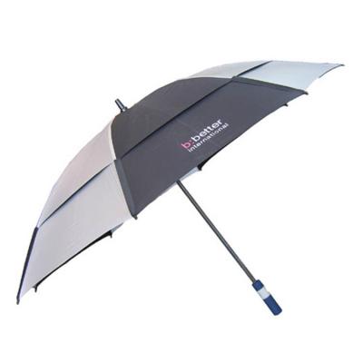 China Big Bunnings Golf Daily Canopy Double Umbrella Double Layer Double Use Golf Windproof Umbrella for sale