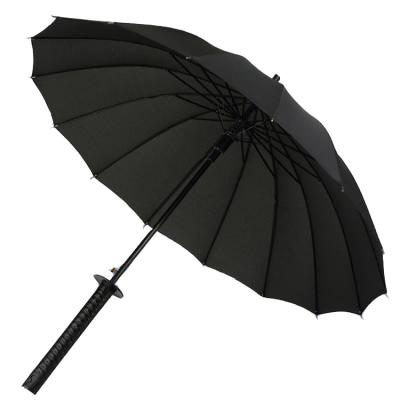 China Creative Daily Use Umbrella Sword Handle Samurai Umbrella for sale