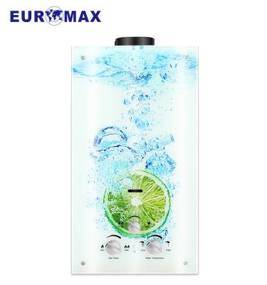 China Hotel Hot Sale OEM 6L/10L Gas Tankless Instant Water Heater For Home Glass Panel for sale