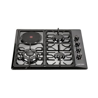 China Hotel Wholesale New Arrival High Quality Flush Tempered Glass Built In Stove Gas Hob In 4 5 Burner Black Cooker China Low Good Price for sale