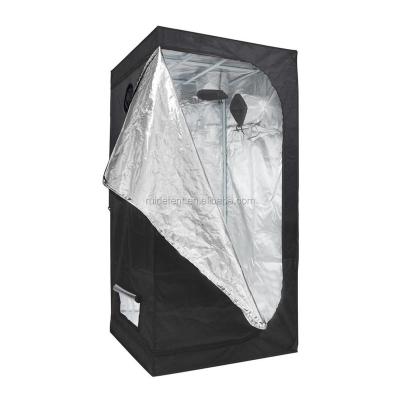 China High Quality Easily Assembled Reflective Outdoor Hydroponic 600D Mylar Tops Grow Tent Kit 90cmx90cmx180cm for sale