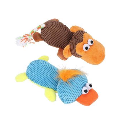 China Toy Teddy dog ​​pet products customization kirky small and medium molars gnawing voice plush pet toy decoration for sale