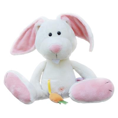 China Decoration Long Ears Lace Cute Doll Children's Day Gift Cute Rabbit Black Eyes Plush Rabbit Radish Design Your Own Plush Toy for sale