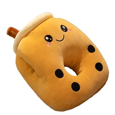 China Play lovely fruit tea pillow milk tea plush toy pillow warm hands can be involved in the nap pillow doll girl cushion for sale