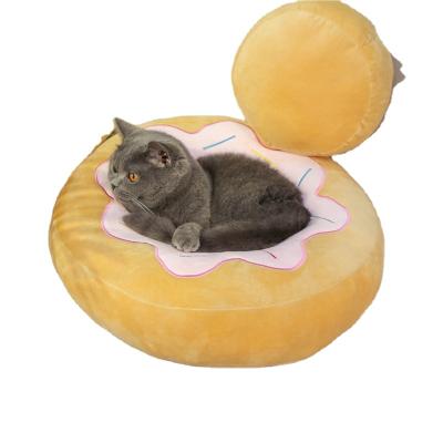 China Sustainable Comfortable Soft Plush Cat Bed House Dog Pet House Indoor Pet Product for sale