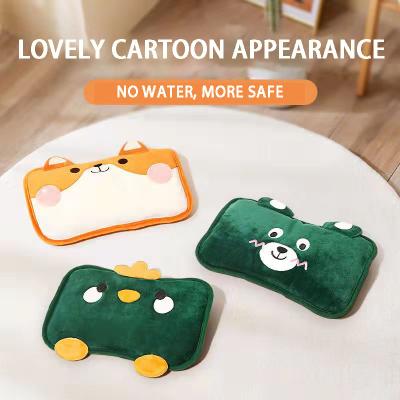 China Cute Winter Electric Safe Home Gift Graphene Pillow Bag Heater Cartoon Warmer Hands Stocked Warm Thermal Clothes USB Heater for sale