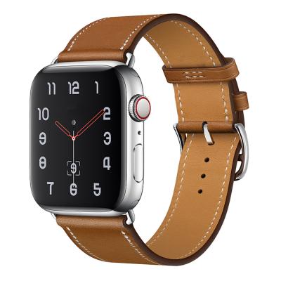 China Water Resistant Replacement Genuine Leather Watch Band For Apple Watch Band for sale