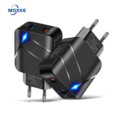 China Moxke Travel Qc3 0 Quick Charge Mobile Phone Palladium Wall Usb Portable Fast Charger 3 0 Usb Power Charger Adapter Mobile Phone Chargers for sale