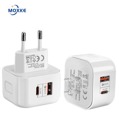 China QC3.0 Moxke PD Type C US Charger Universal Wall 3.0 Universal Adapter Power Adapter Usb AC Adapter For Mobile Phone 5v 9v 12v for sale